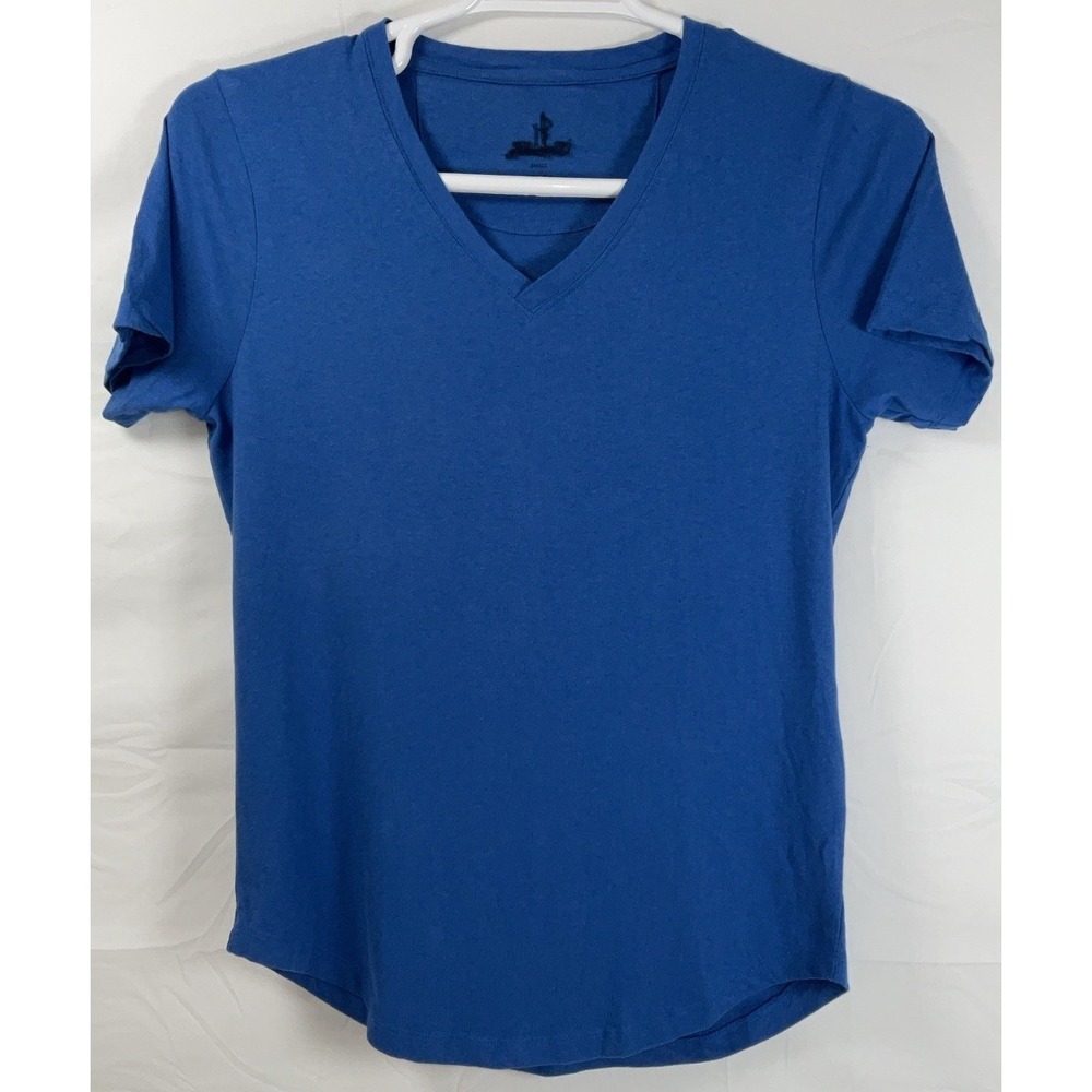 NWOT Women's Johnnie-O Merediths Short Sleeve 100% Cotton T-Shirt Blue - Small